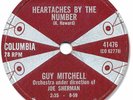 1959 GUY MITCHELL 78 RPM Record. Heartaches by the Number