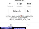 Tik Tok Account (154k Followers) 1 Million Likes