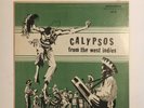 CALYPSOS FROM THE West Indies   TRADITIONAL CARIBBEAN MUSIC LP