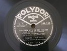Jacques Thibaud Mozart Violin Concerto N°3 78RPM Polydor X3
