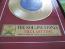 Goldene Schallplatte gerahmt  - Rolling Stones - THE LAST TIME