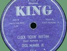 CECIL McNABB JR Clock Tickin' Rhythm / Nothing Like 78rpm King 1958 rockabilly