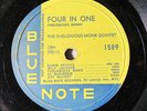 THELONIOUS MONK QUINTET-STRAIGHT NO CHASER ON BLUE NOTE JAZZ 78RPM
