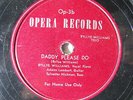 BILLYE WILLIAMS-DADDY PLEASE ON OPERA BLUES 78RPM-ST VG+