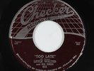 Blues R&B 45 - Little Walter - Too Late - Checker - VG+ mp3
