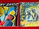 2 Steve Keene Pop Art Paintings Jazz LP Record Covers Count Basie Duke Ellington