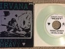 Nirvana Coming Down Heavy 45 Vinyl Clear Wax 4 Live Tracks Bleach Nevermind Rare