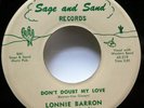 LONNIE BARRON 45 Go on its ok / Dont doubt my love SAGE AND SAND country Ct 2972
