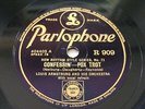 LOUIS ARMSTRONG Parlophone 909 JAZZ 78 SONG OF THE ISLANDS / CONFESSIN'
