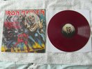IRON MAIDEN NUMBER OF THE BEAST LP MAROON VINYL RARE HEAVY METAL HARD ROCK NWBHM