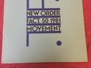 New Order  vinyl lp movement 1981 fact 50 sleeve ex- inner . First Press Superb