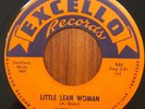 LITTLE AL - Little Lean Woman / No Jive EXCELLO COUNTRY BLUES LOUSIANA BLUES 45