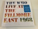 THE WHO LIVE AT THE FILLMORE EAST 1968 2018 POLYDOR 3 LPs,New (not sealed) READ.