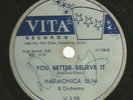 BLUES ROCKER 78 -  HARMONICA SLIM - YOU BETTER BELIEVE IT - HEAR - 1956 VITA 138