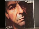 LEONARD COHEN LP1985 VARIOUS POSITIONS PASSPORT RECORDS  FIRST PRESSING PB6045