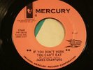 JAMES CRAWFORD  If You Don't Work / Stop And Think  DJ PROMO  MERCURY  SOUL
