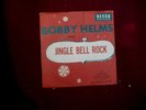 BOBBY HELMS HOLIDAY/ROCK PIC. SLEEVE 45 JINGLE BELL ROCK on DECCA 1957  VG+