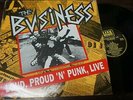 THE BUSINESS - Loud Proud And Punk - Live, LP 12