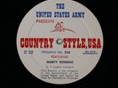 Marty Robbins COUNTRY STYLE USA PROGRAM #224 M- 15 min Radio Show  LP