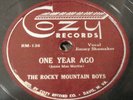 Rocky Mountain Boys-One Year Ago/Take A Look At My Heart-Cozy 135- V+ E-
