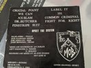 THE MOB - UPSET THE SYSTEM 7'' 45 RARE 1ST PRESS W/ INSERT NY/HC PUNK BAD BRAINS