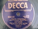 Bing Crosby White Christmas Let's Start The New Year Right Decca 78 RPM 10065