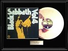 BLACK SABBATH VOLUME 4  ALBUM FRAMED LP WHITE GOLD SILVER PLATINUM TONE RECORD