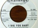 LITTLE JOE AND THE MUSTANGS - I dig you baby / Love me one more time - CHALLENGE