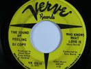 Soul Jazz 45 SOUND OF FEELING Who Knows What Love Is VERVE promo HEAR