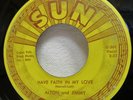 ROCKABILLY 45rpm ALTON & JIMMY NO MORE CRYING THE BLUES SUN 323 Have Faith Love