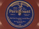 78 RPM -- Ida Cox & Her Blues Serenaders, Paramount 12064, E Blues - Jazz