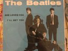 THE BEATLES 45 giri She Loves You 1st press Italy green label senza logo BIEM
