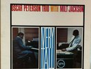 OSCAR PETERSON TRIO w/ MILT JACKSON Pre-Owned LP..VERY TALL..STEREO..GATEFOLD