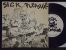 SICK PLEASURE - S/T 7'' 45 RARE S.F. PUNK W/ INSERT , CODE OF HONOR , KBD