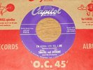 OBSCURE FRANK SINATRA 45.  I'M GONNA LIVE TILL I DIE  /  MELODY OF LOVE.  VG+.