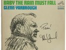 SIGNED Glenn Yarbrough - Baby The Rain Must Fall Vinyl  LP EX to NM w/ Ticket