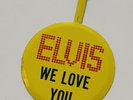 ELVIS PRESLEY-ORIGINAL TAB BADGE AS SOLD AT THE SHOWS.