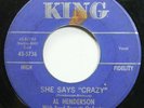 Hear  Rockabilly 45 Al Henderson - She Says Crazy / Laughing Girl Crying Boy On