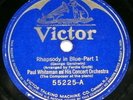 Paul Whiteman Orch. George Gershwin Victor 55225 Rhapsody in Blue 1924 78 rpm
