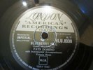 FATS DOMINO 78RPM  BLUEBERRY HILL /  I CAN'T GO ON(LONDON IMPERIAL HLU 8330)