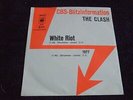 The Clash - White Riot 1977 GERMANY 45 CBS PROMO PUNK/KBD