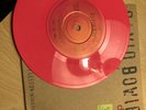 David bowie hello spaceboy..7 inch pink vinyl record pic cover
