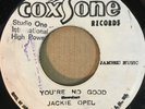 JACKIE OPEL / ROY RICHARDS   You're No Good / Green Collie COXSONE 45 EX