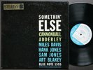 CANNONBALL ADDERLEY MILES DAVIS Somethin' Else LP BLUE NOTE 1595 EAR DG ST CLEAN
