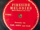 Fireside Melodies WARREN CAPLINGER Shake My Mother's Hand Country 78 rpm  EE-