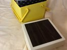 Vintage Yellow Record Case & 72 45 records from 60's 70's see detailed list