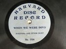 Harlan & Stanley - HARVARD DISC RECORD 1596 - 7 Inch Disc - Rare - 78 RPM