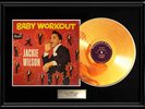 JACKIE WILSON BABY WORKOUT RARE  GOLD METALIZED RECORD  LP ALBUM NON RIAA