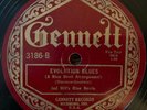 1925 Gennett Jazz 78rpm record  Jud Hills Blue Devils   Free US Ship