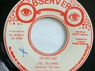 DENNIS BROWN African OBSERVER 45 Rare Roots Reggae HEAR